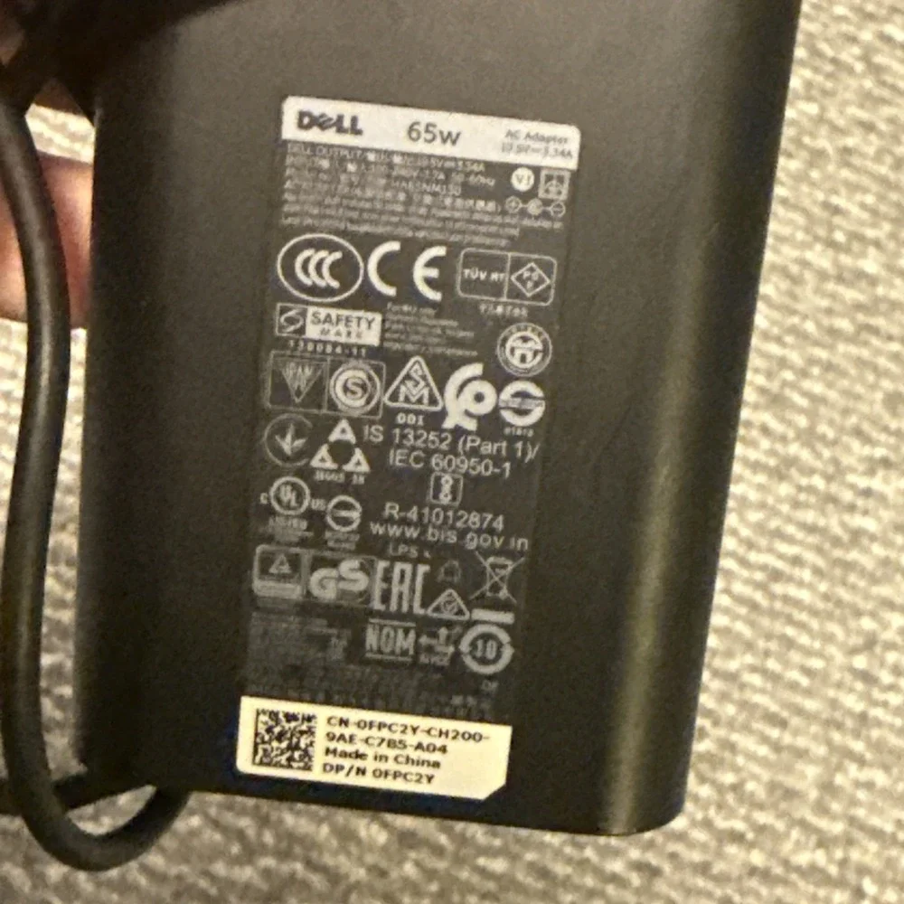 Dell 65W USB-CN‎ OFPC2Y CH200 Type-C AC Adapter Power Supply Laptop Charger
